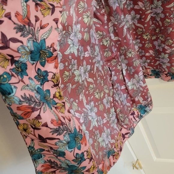 Johnny Was Silk Smoking Jacket/Kimono  XL size  NWOT - Picture 10 of 13